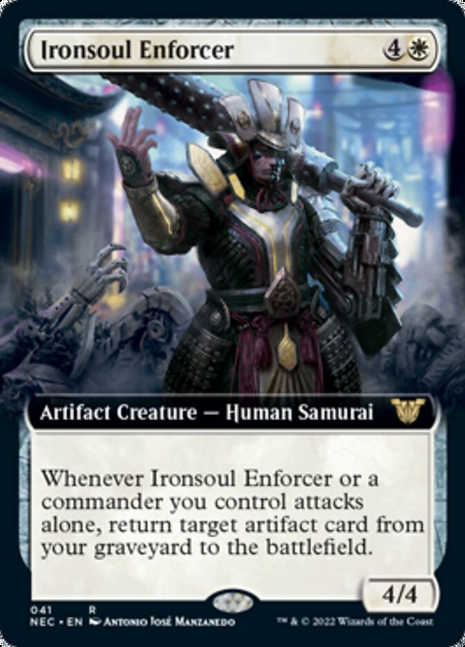 Ironsoul Enforcer (Extended) [Kamigawa: Neon Dynasty Commander] | Lots Moore NSW