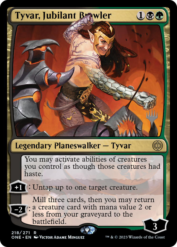 Tyvar, Jubilant Brawler (Promo Pack) [Phyrexia: All Will Be One Promos] | Lots Moore NSW