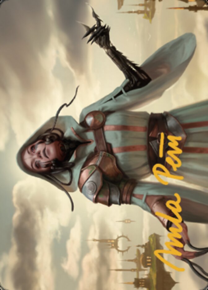 Phyrexian Missionary Art Card (Gold-Stamped Signature) [Dominaria United Art Series] | Lots Moore NSW