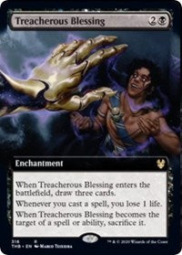Treacherous Blessing (Extended Art) [Theros Beyond Death] | Lots Moore NSW