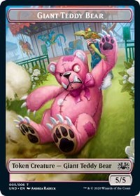 Giant Teddy Bear // Acorn Stash Double-sided Token [Unsanctioned] | Lots Moore NSW