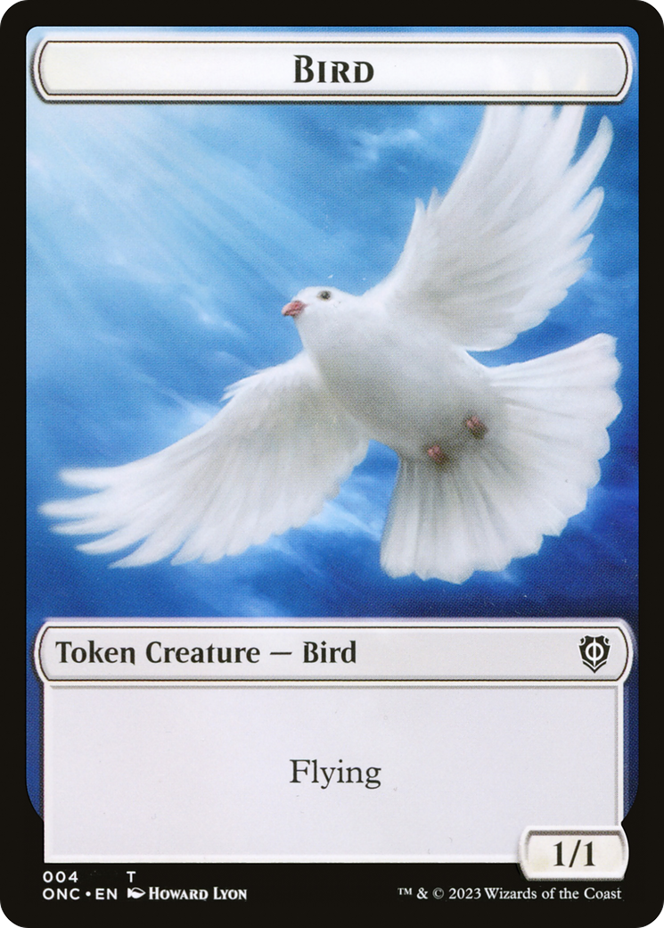 Bird // Cat Double-Sided Token [Phyrexia: All Will Be One Commander Tokens] | Lots Moore NSW