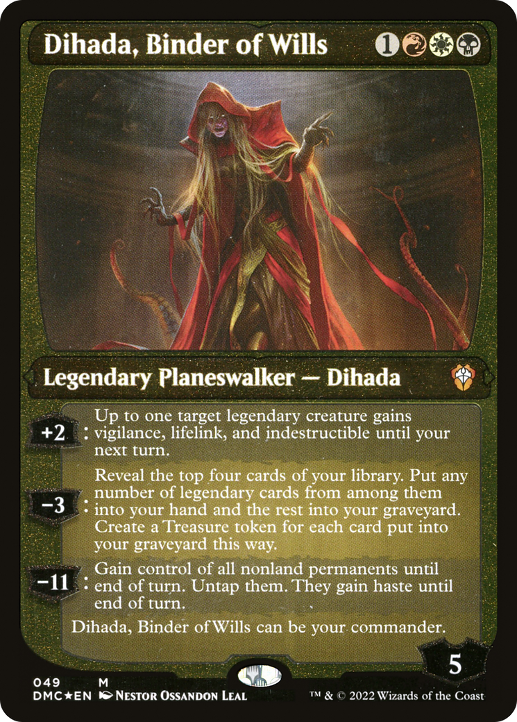 Dihada, Binder of Wills (Showcase Display Commander) [Dominaria United Commander] | Lots Moore NSW