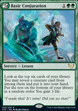 Basic Conjuration (Promo Pack) [Strixhaven: School of Mages Promos] | Lots Moore NSW