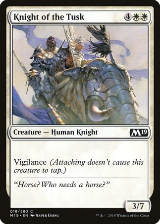 Knight of the Tusk [Core Set 2019] | Lots Moore NSW