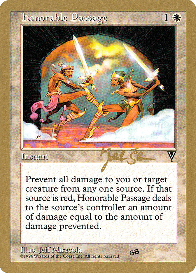 Honorable Passage (Jakub Slemr) (SB) [World Championship Decks 1997] | Lots Moore NSW