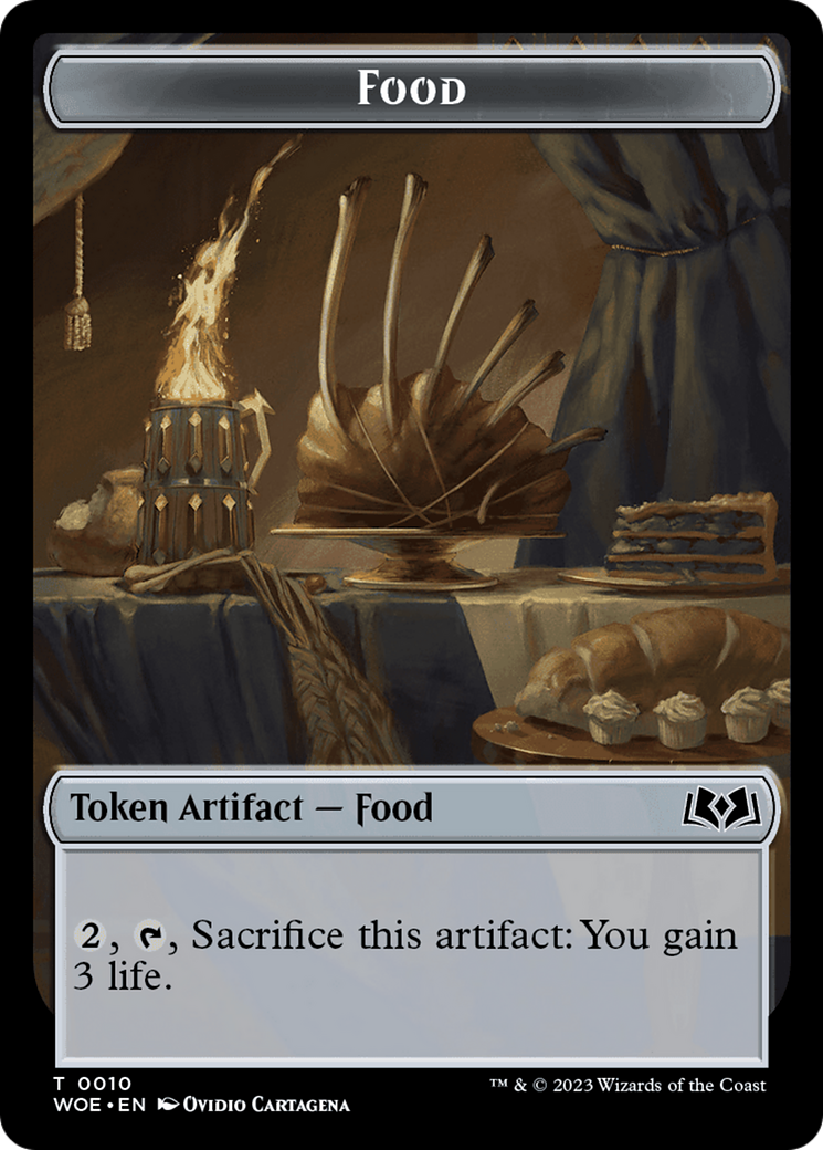 Faerie // Food (0010) Double-Sided Token [Wilds of Eldraine Tokens] | Lots Moore NSW