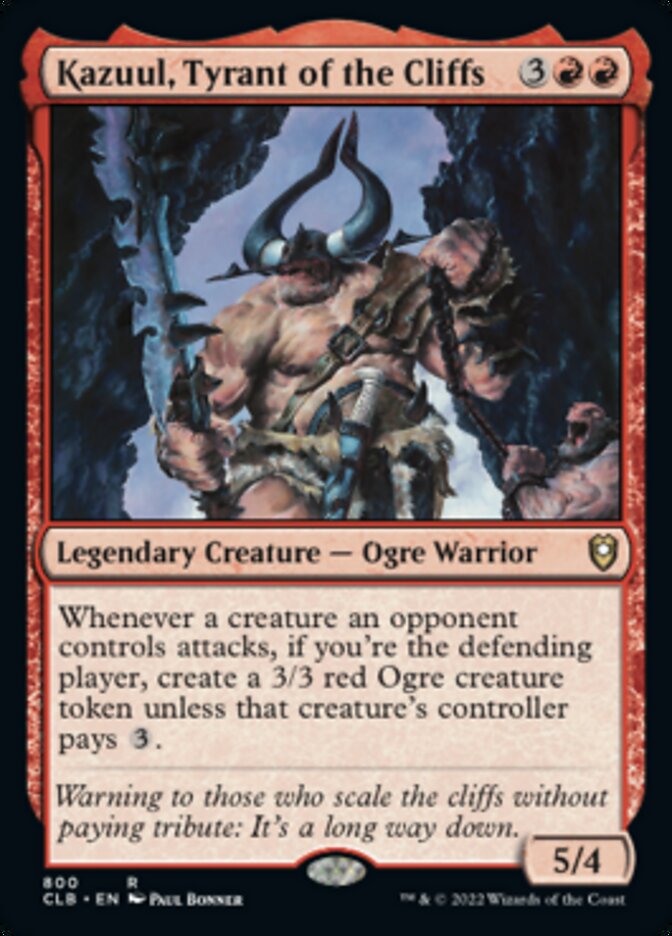 Kazuul, Tyrant of the Cliffs [Commander Legends: Battle for Baldur's Gate] | Lots Moore NSW