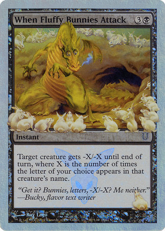 When Fluffy Bunnies Attack (Alternate Foil) [Unhinged] | Lots Moore NSW