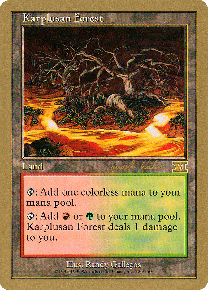 Karplusan Forest (Janosch Kuhn) [World Championship Decks 2000] | Lots Moore NSW
