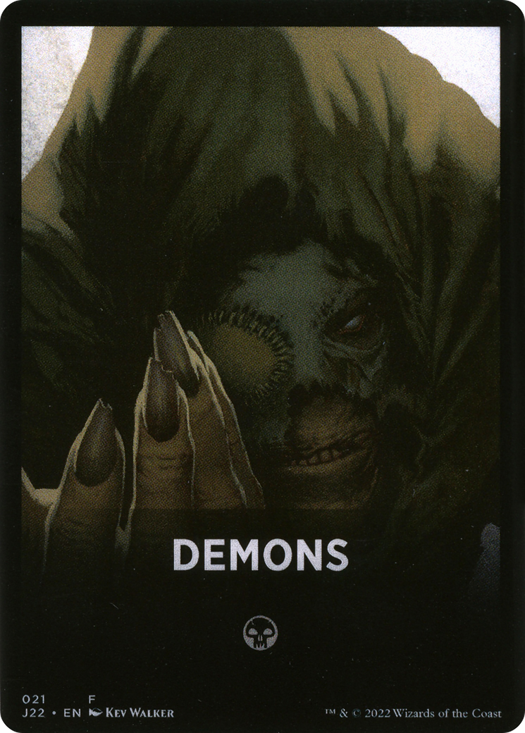 Demons Theme Card [Jumpstart 2022 Front Cards] | Lots Moore NSW