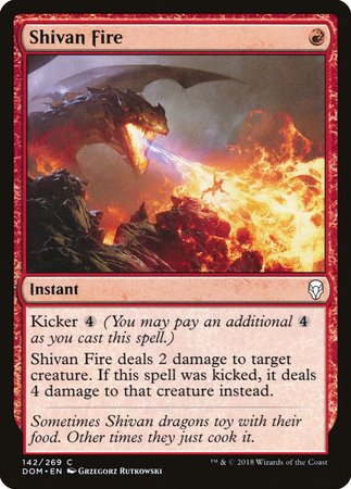 Shivan Fire [Dominaria] | Lots Moore NSW