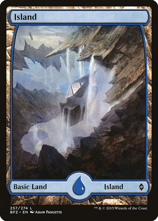 Island (257) - Full Art [Battle for Zendikar] | Lots Moore NSW