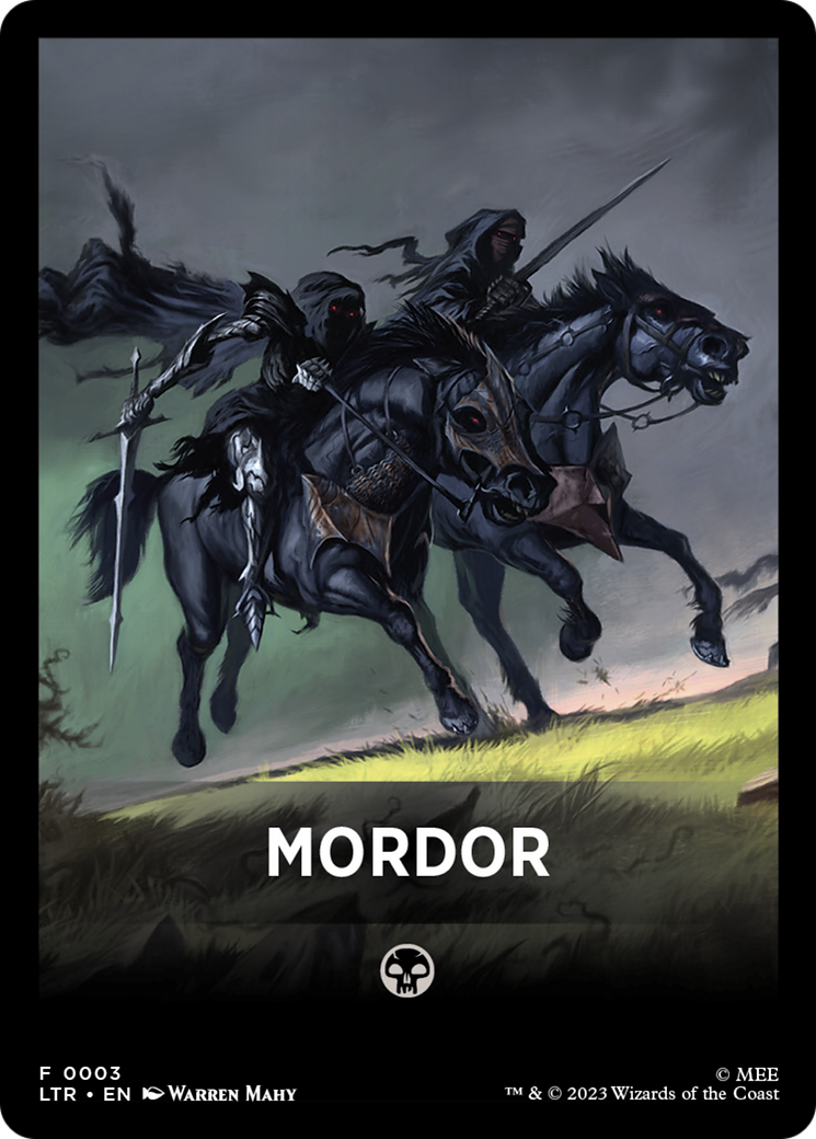 Mordor Theme Card [The Lord of the Rings: Tales of Middle-Earth Tokens] | Lots Moore NSW