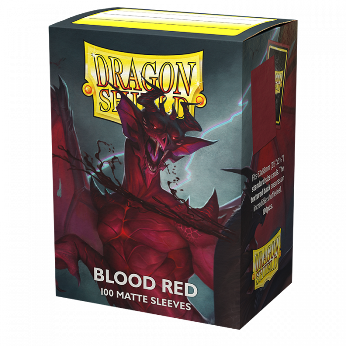 Sleeves - Dragon Shield - Box 100 - Blood Red MATTE | Lots Moore NSW