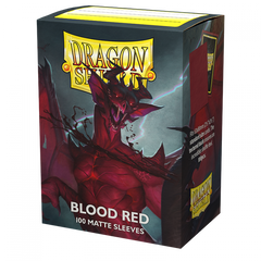 Sleeves - Dragon Shield - Box 100 - Blood Red MATTE | Lots Moore NSW