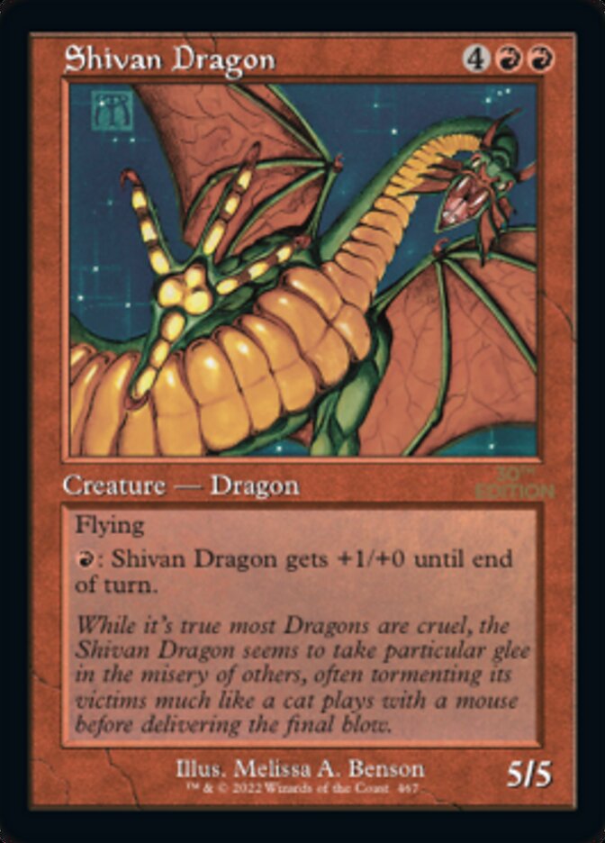 Shivan Dragon (Retro) [30th Anniversary Edition] | Lots Moore NSW