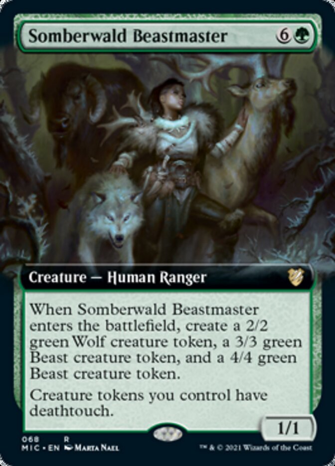 Somberwald Beastmaster (Extended) [Innistrad: Midnight Hunt Commander] | Lots Moore NSW