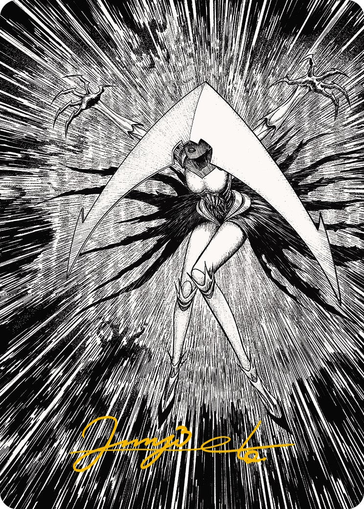 Elesh Norn, Mother of Machines 2 Art Card (Gold-Stamped Signature) [Phyrexia: All Will Be One Art Series] | Lots Moore NSW