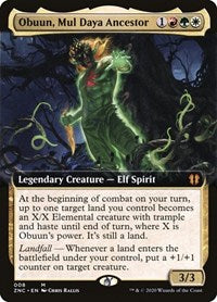 Obuun, Mul Daya Ancestor (Extended Art) [Zendikar Rising Commander] | Lots Moore NSW