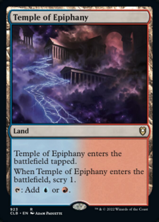 Temple of Epiphany [Commander Legends: Battle for Baldur's Gate] | Lots Moore NSW