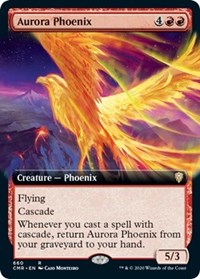 Aurora Phoenix (Extended Art) [Commander Legends] | Lots Moore NSW