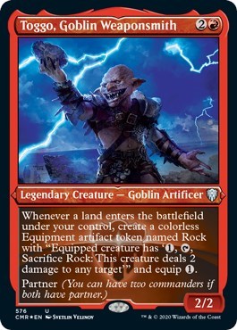 Toggo, Goblin Weaponsmith (Foil Etched) [Commander Legends] | Lots Moore NSW