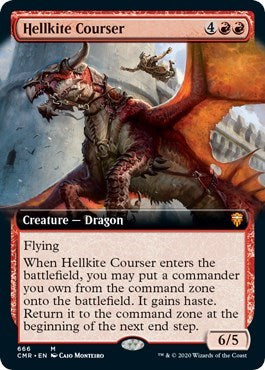 Hellkite Courser (Extended Art) [Commander Legends] | Lots Moore NSW