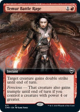 Temur Battle Rage (Extended Art) [Commander Legends] | Lots Moore NSW