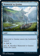 Memorial to Genius [Commander Legends] | Lots Moore NSW