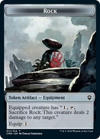 Rock // Salamander Warrior Double-sided Token [Commander Legends] | Lots Moore NSW