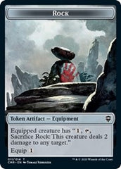 Rock // Salamander Warrior Double-sided Token [Commander Legends] | Lots Moore NSW