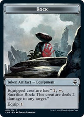 Rock // Salamander Warrior Double-sided Token [Commander Legends] | Lots Moore NSW