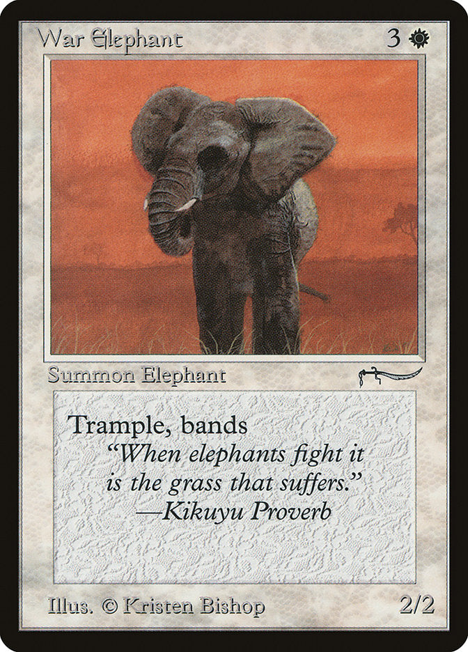 War Elephant (Light Mana Cost) [Arabian Nights] | Lots Moore NSW