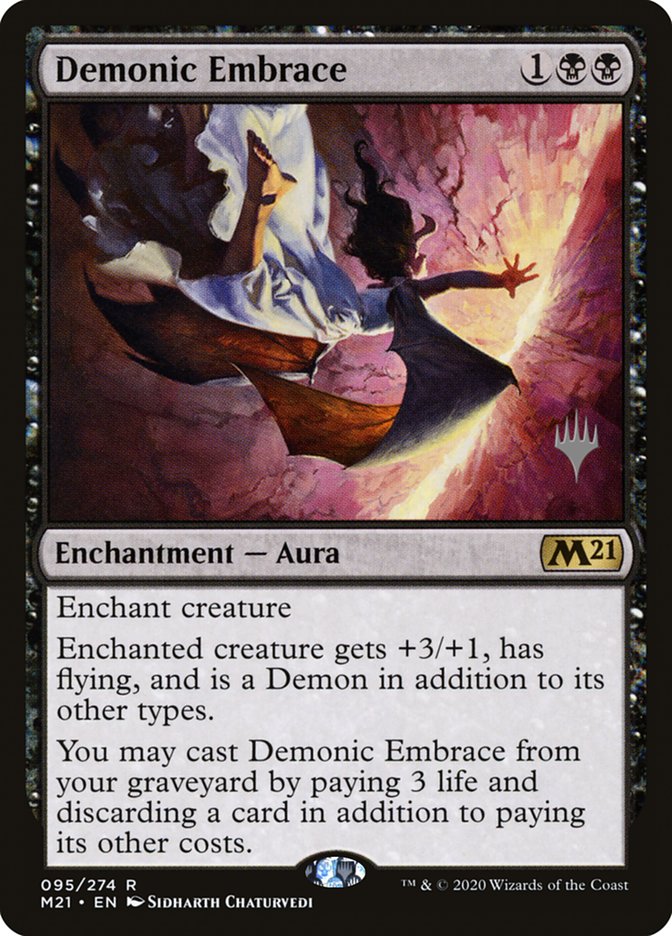 Demonic Embrace (Promo Pack) [Core Set 2021 Promos] | Lots Moore NSW