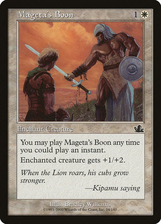 Mageta's Boon [Prophecy] | Lots Moore NSW