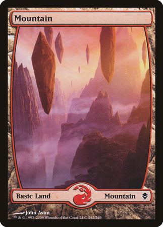 Mountain (242) - Full Art [Zendikar] | Lots Moore NSW