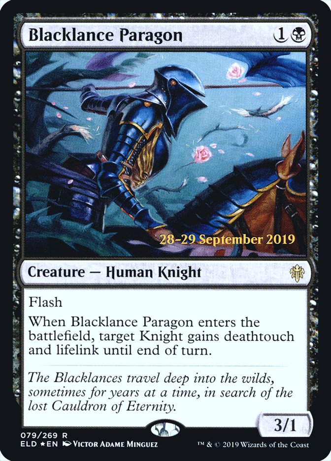 Blacklance Paragon  [Throne of Eldraine Prerelease Promos] | Lots Moore NSW