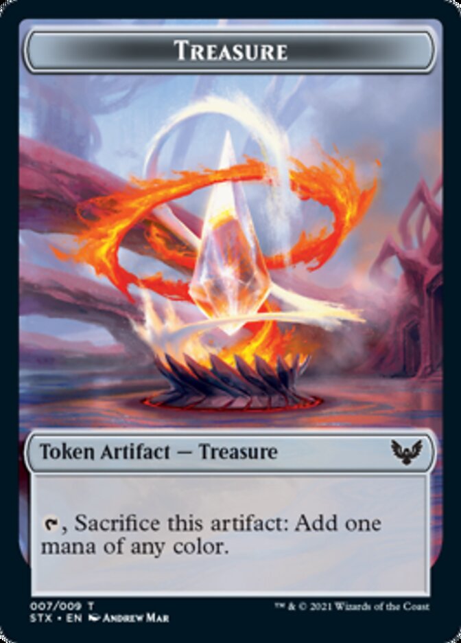 Construct (022) // Treasure Token [Commander 2021 Tokens] | Lots Moore NSW