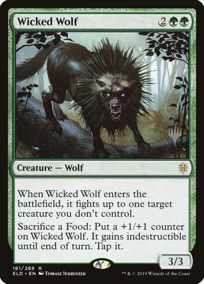 Wicked Wolf (Promo Pack) [Throne of Eldraine Promos] | Lots Moore NSW