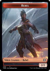 Rebel // Goblin Double-Sided Token [Phyrexia: All Will Be One Commander Tokens] | Lots Moore NSW