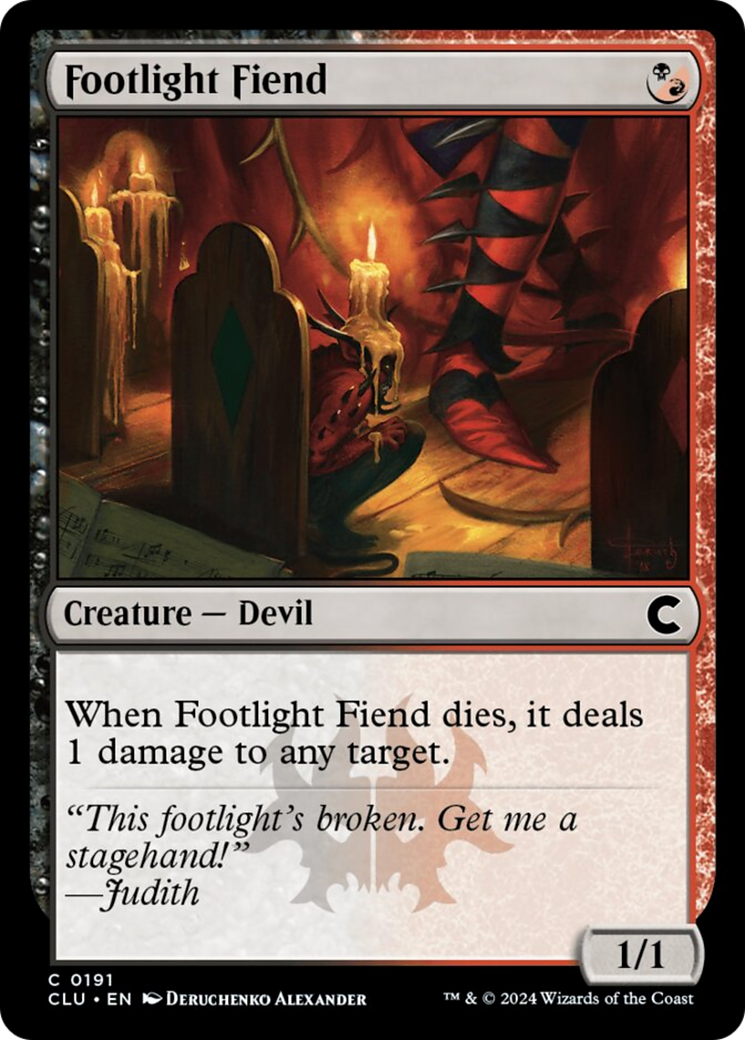 Footlight Fiend [Ravnica: Clue Edition] | Lots Moore NSW