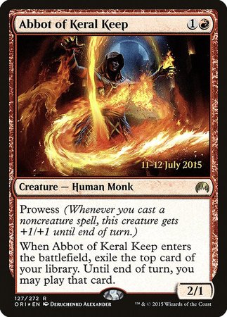 Abbot of Keral Keep [Magic Origins Promos] | Lots Moore NSW