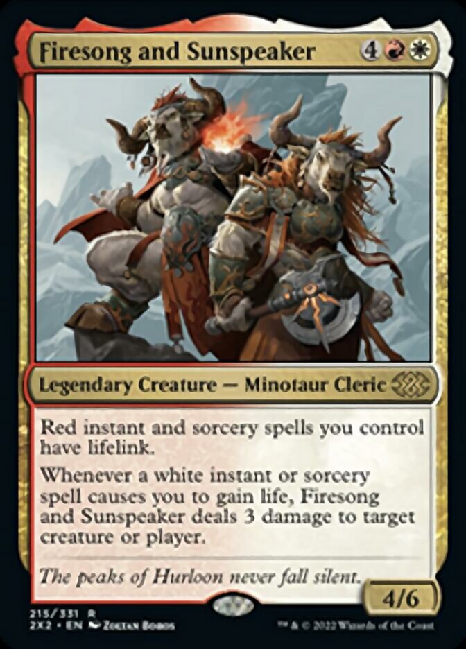 Firesong and Sunspeaker [Double Masters 2022] | Lots Moore NSW