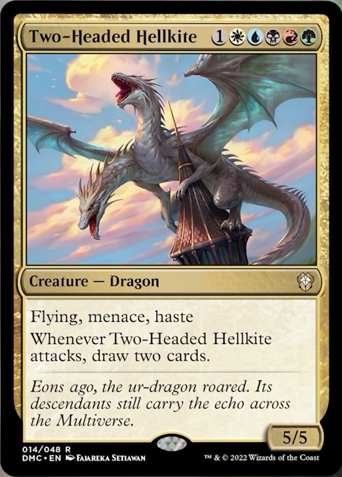 Two-Headed Hellkite [Dominaria United Commander] | Lots Moore NSW