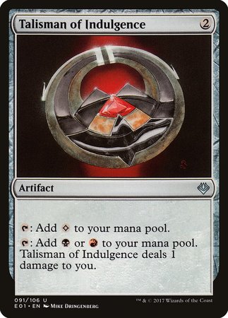 Talisman of Indulgence [Archenemy: Nicol Bolas] | Lots Moore NSW