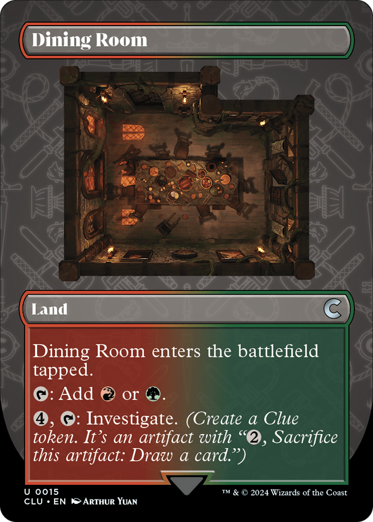 Dining Room (Borderless) [Ravnica: Clue Edition] | Lots Moore NSW