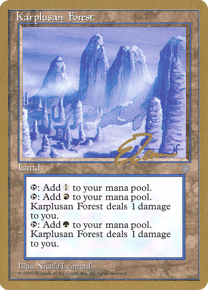 Karplusan Forest (Eric Tam) [Pro Tour Collector Set] | Lots Moore NSW