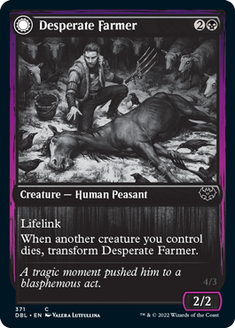 Desperate Farmer // Depraved Harvester [Innistrad: Double Feature] | Lots Moore NSW