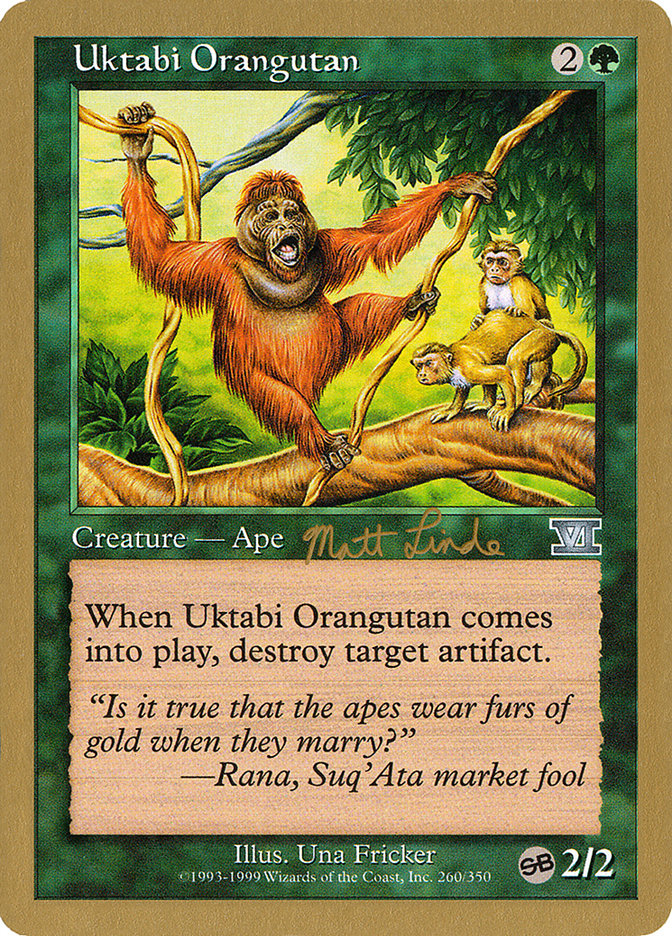 Uktabi Orangutan (Matt Linde) (SB) [World Championship Decks 1999] | Lots Moore NSW